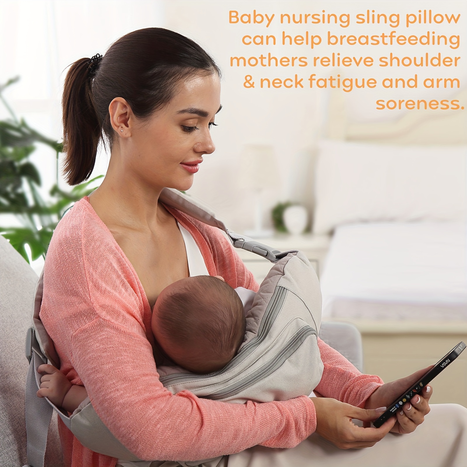 Nursing Arm Pillow, Breastfeeding and Bottle Feeding Head Support