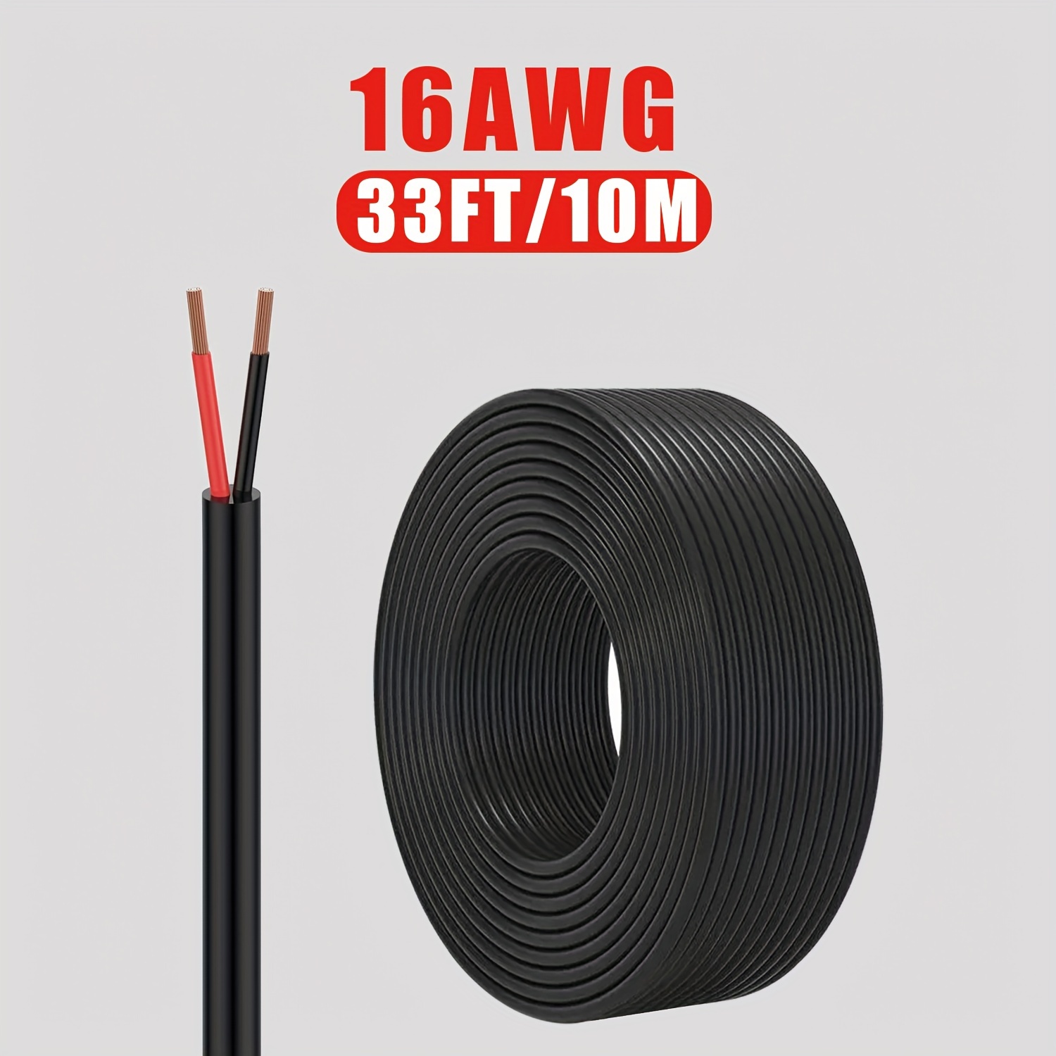 1pc Conexión 10awg 12awg Cable Extensión Solar Rojo + Negro - Temu