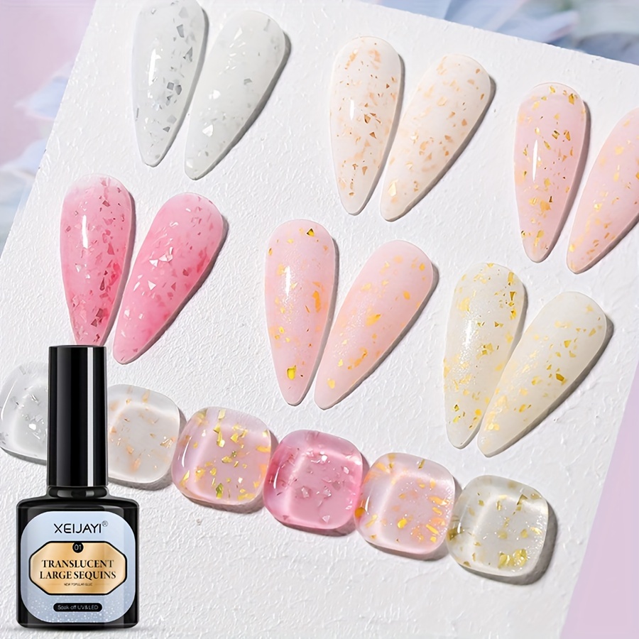 Broken Diamond Glitter Powder Bungee Aurora Burst Nail Patch - Temu