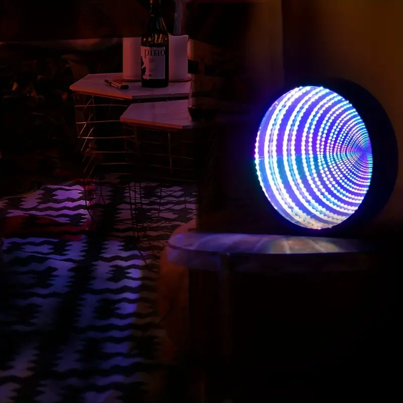 Led Infinity Mirror Tunnel Lamp Battery Powered Led Tunnel - Temu Germany