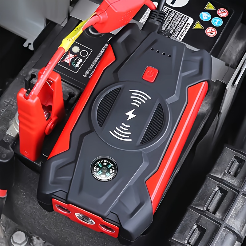 1000a 25000mah Car Jump Starter Battery Charger Portable Emergency Power  Bank Booster Led Lighting Starting Device Petrol Car Star - Automotive -  Temu