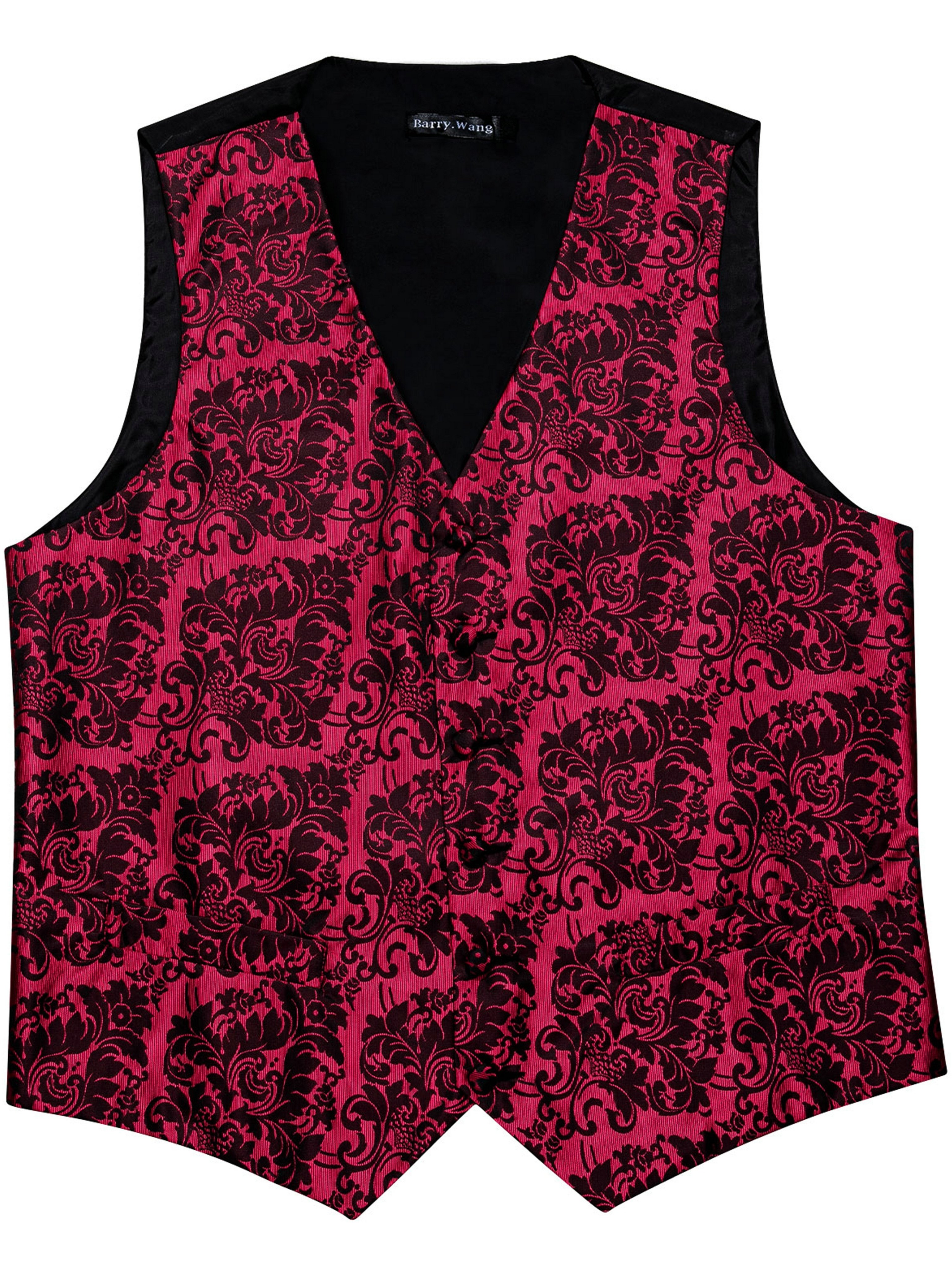 Chaleco Talla Grande Hombre Traje Floral Rosa Real Chaleco - Temu