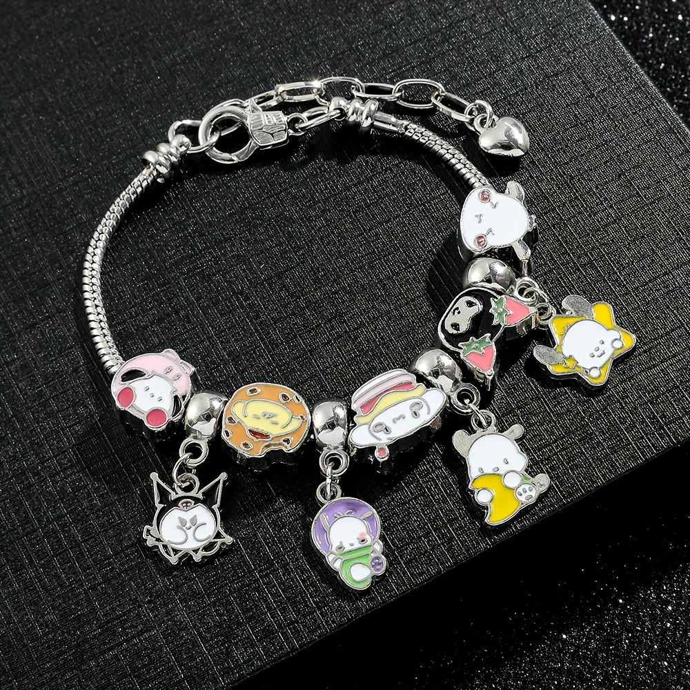 1pc Hello Kitty Charms Beads Bracelet/Bangle, Cute Accessories For Girls