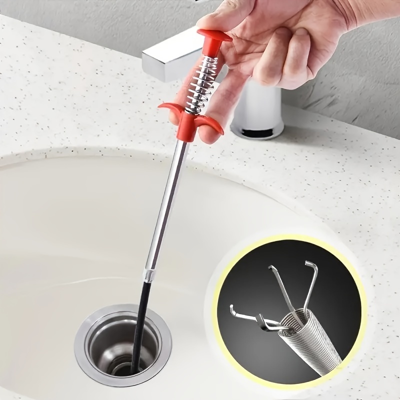 Plumbing Snake Sewer Cleaning Claw Stainless Steel Bendable Drain Cleaner  Hose Pick Up Reaching Tool for Grab Home Sink, Drains or Toilet's Litter  and