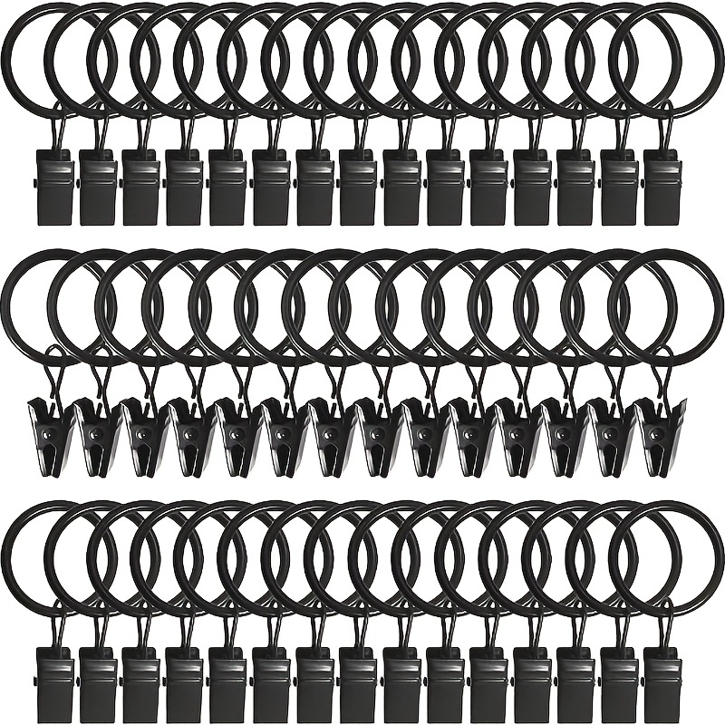 6Pcs/lot Gray/Black Plastic Snap Fasten Rope Hooks Clips For