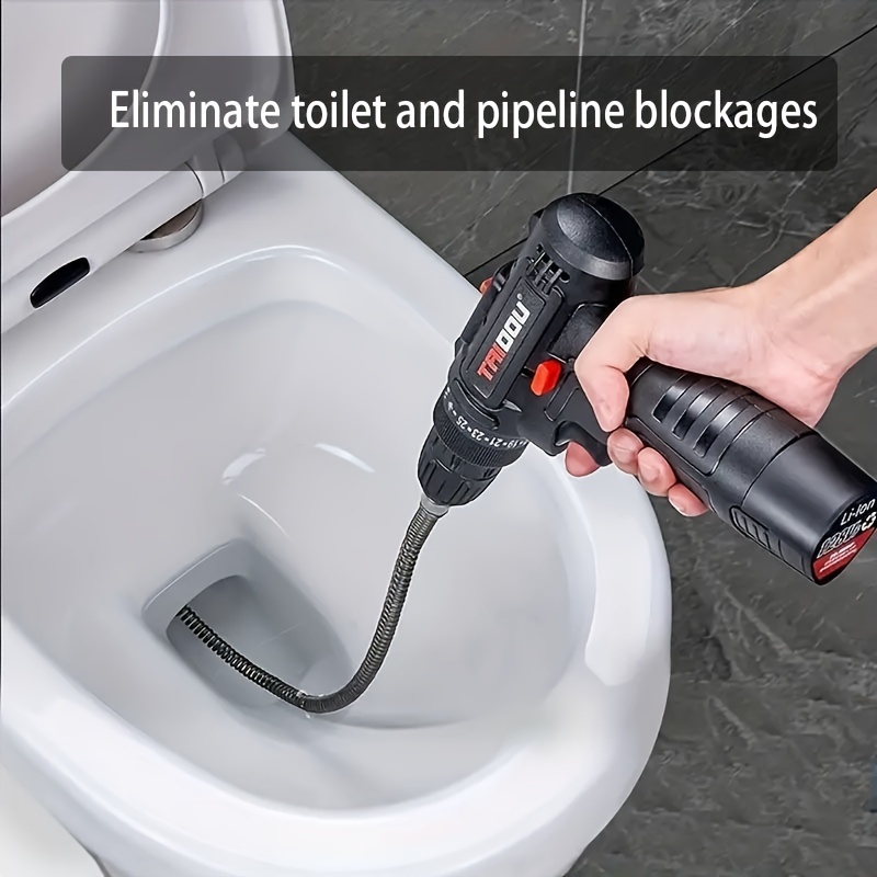 

Unclogged Toilets And Pipes Instantly With This Electric Dredging Machine! Suitable For Kitchens, Sewers, And Sinks To Eliminate Blockages