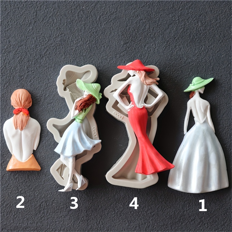 Goddess Of Back Girl Silicone Molds For Diy Cake, Fondant, Biscuit