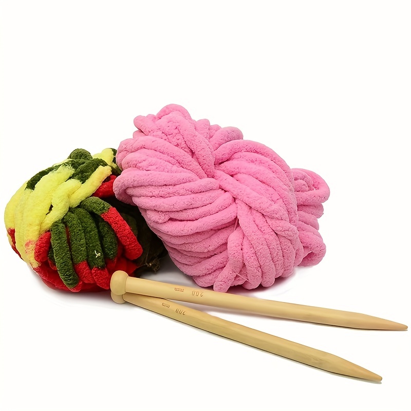 2pcs Fil Chenille Laine Épaisse Fait Main Diy Crochet - Temu Belgium
