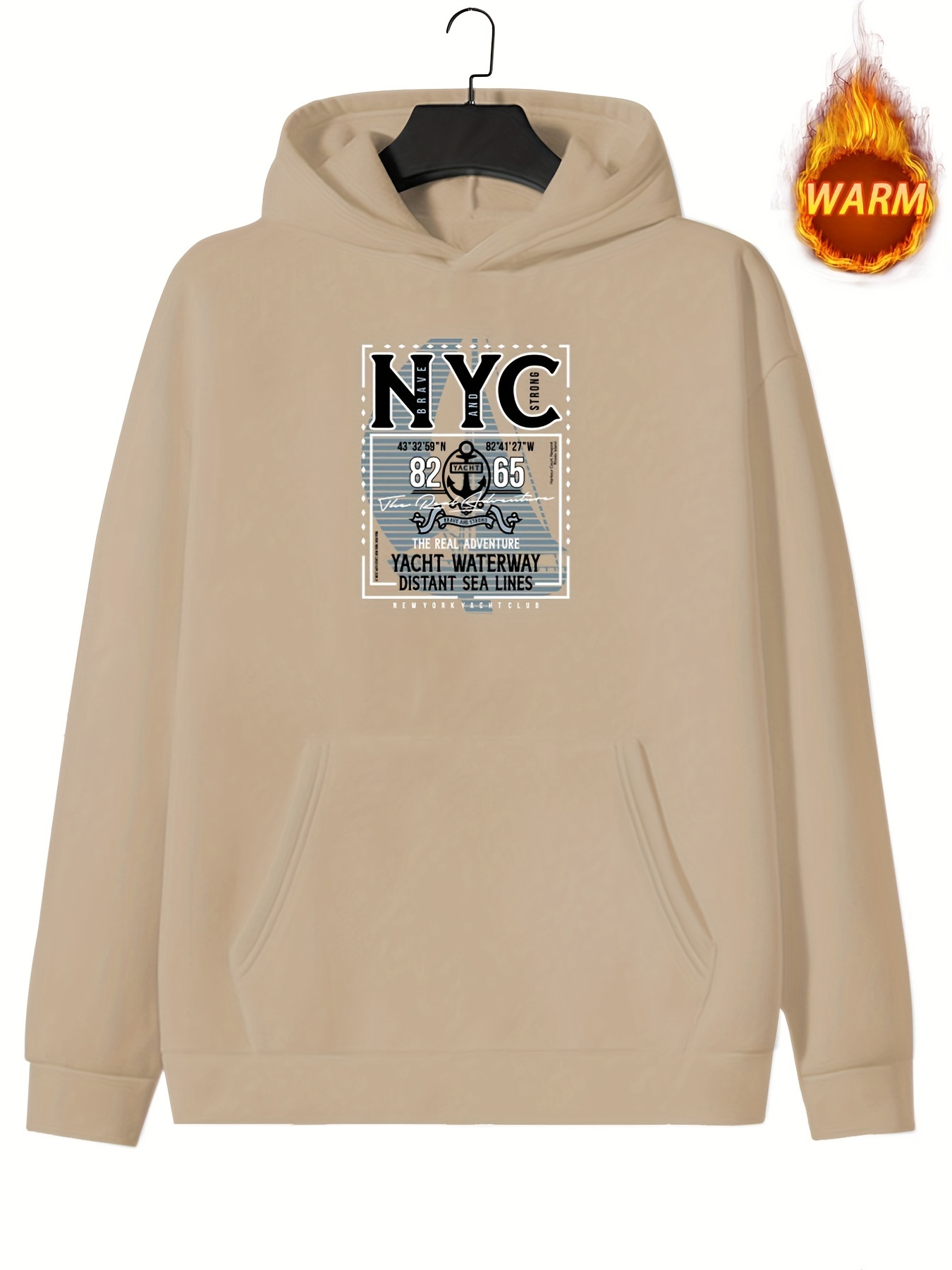 New York Print Hoodie Hoodies For Men Mens Casual Graphic Design Pullover Hooded  Sweatshirt With Kangaroo Pocket Streetwear For Winter Fall As Gifts, Quick  & Secure Online Checkout