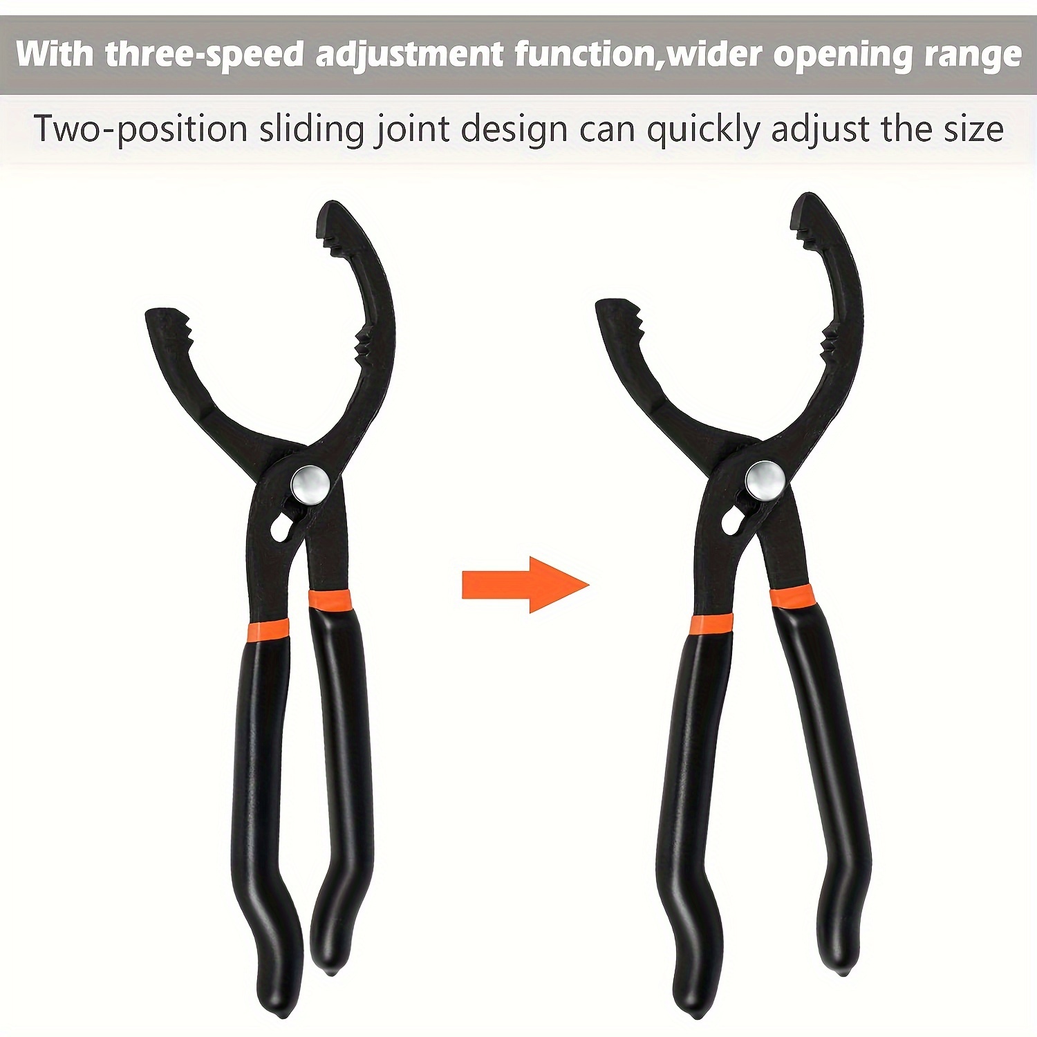 12 inch Oil Filter Pliers Wrench Quick Grip Adjustable Hand Removal Plier Tool CHIW077