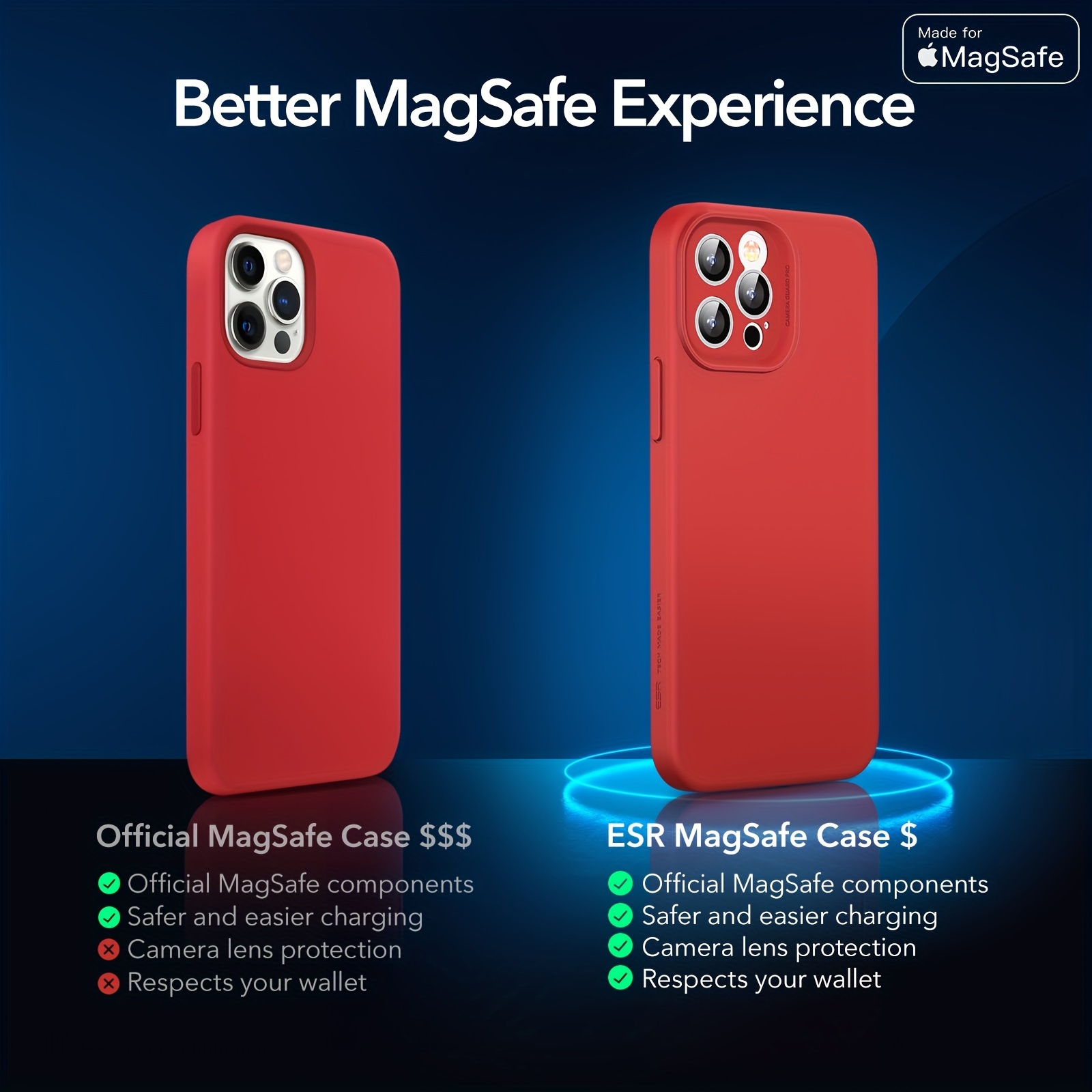 Funda de Silicona Líquida para iPhone 12/12 Pro - Compatible con MagSafe