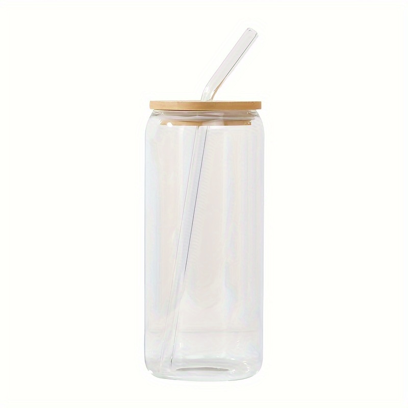 Glass Tumbler With Dome Lid And Straw Heat Resistant Glass - Temu