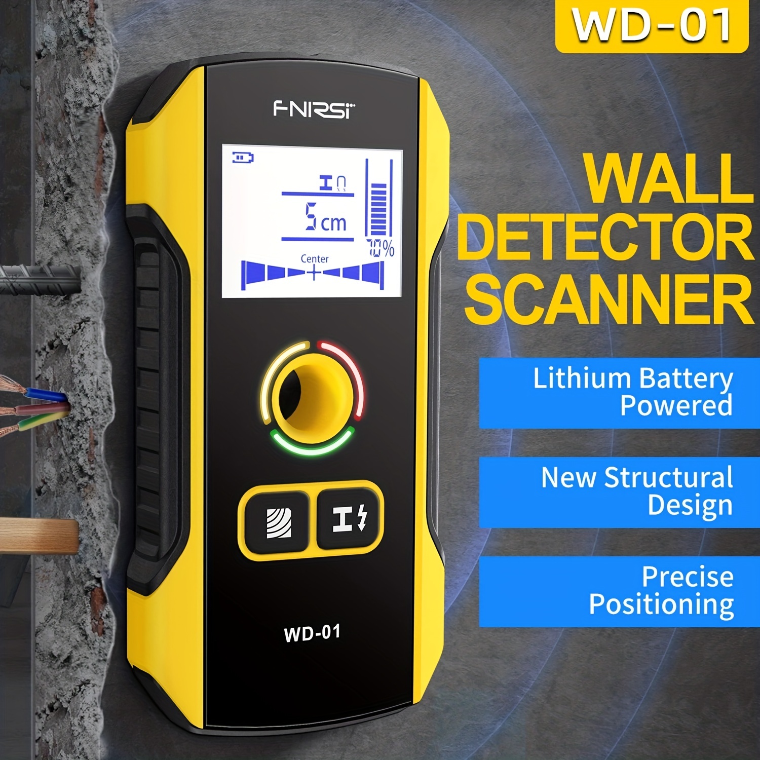 Escáner de pared con Sensor SH402, buscador de tuberías, Detector de  alambre de tubería, de tachuelas