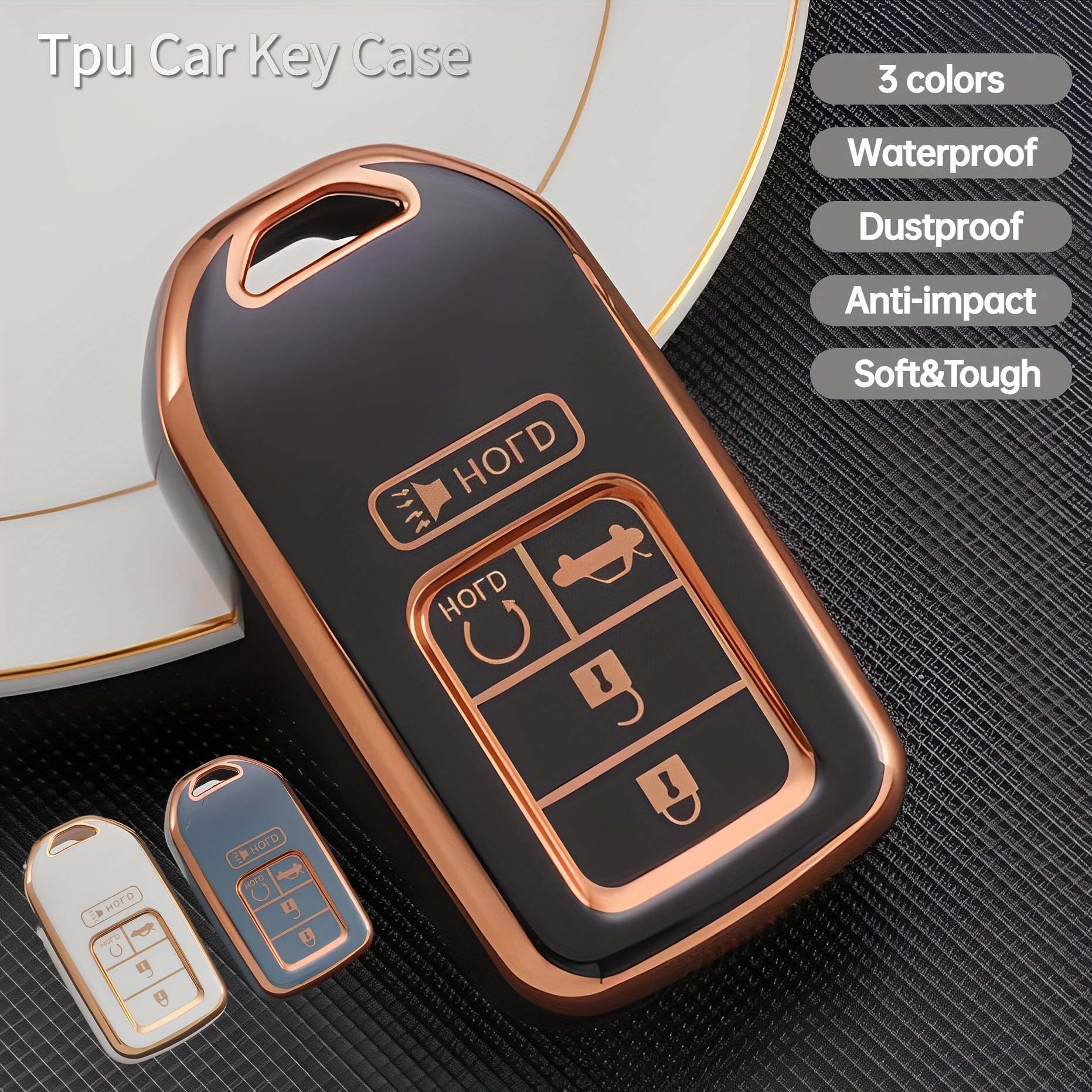 TPU Car Flip Key Case Cover for Honda Civic HRV CR-V CRV XRV