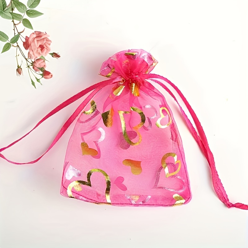 10/20pcs Bolsa Organza Dorada Cordón Bolsillo Almacenamiento - Temu Chile