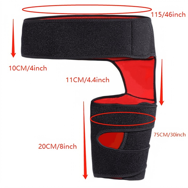 Hip Brace, Groin Support Sciatica Relief Wrap Thigh Hamstring Compression  Sleeve For Pulled Injury Strain Tendonitis Rehab And Recovery