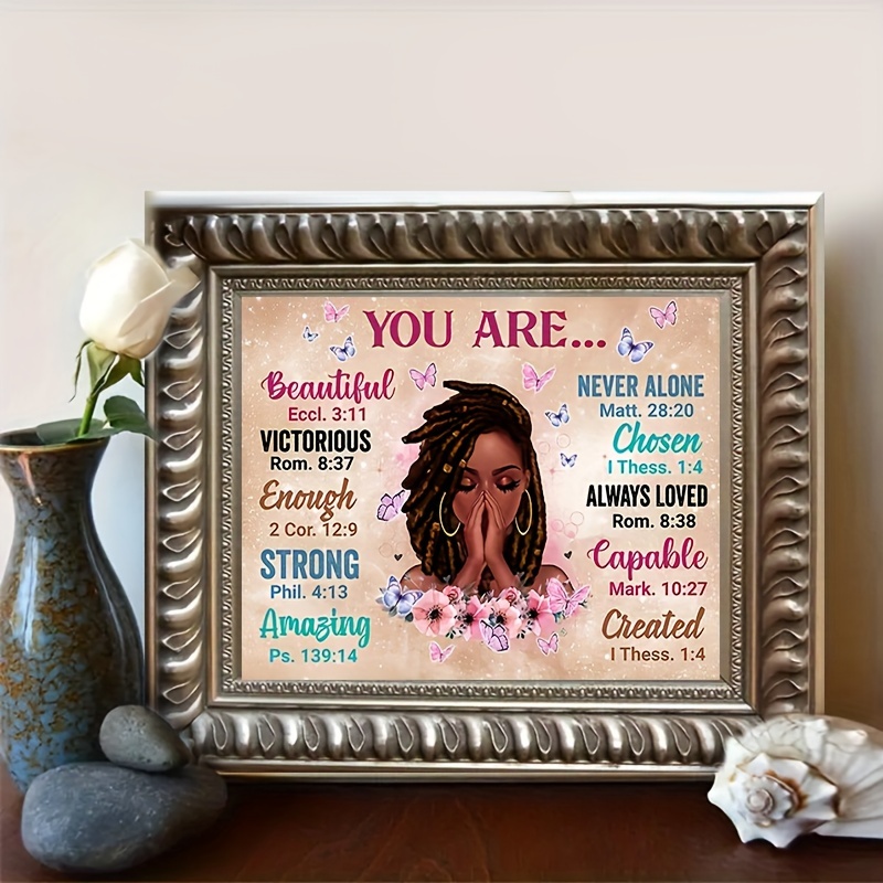 Black Women Inspirational Wall Art Decor African Americans - Temu