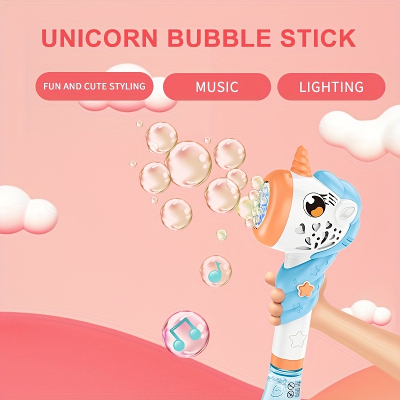 LED Unicorn Bubble Gun