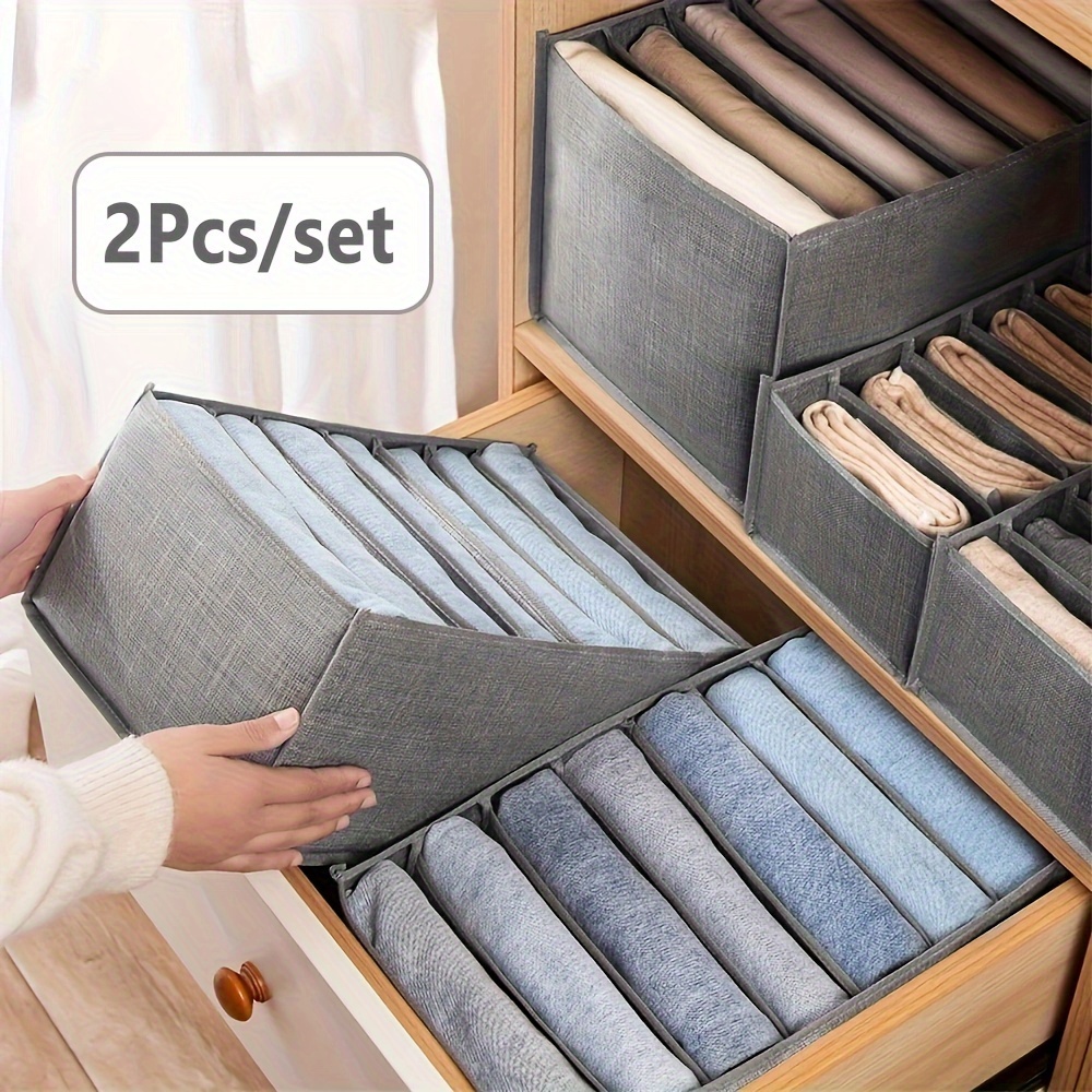 15 Pack Underwear Drawer Organizer Sock Dividers, 3 Inches High Foldable  Cabinet Closet Storage Fabric Dresser Basket Organization Bins Storage  Boxes