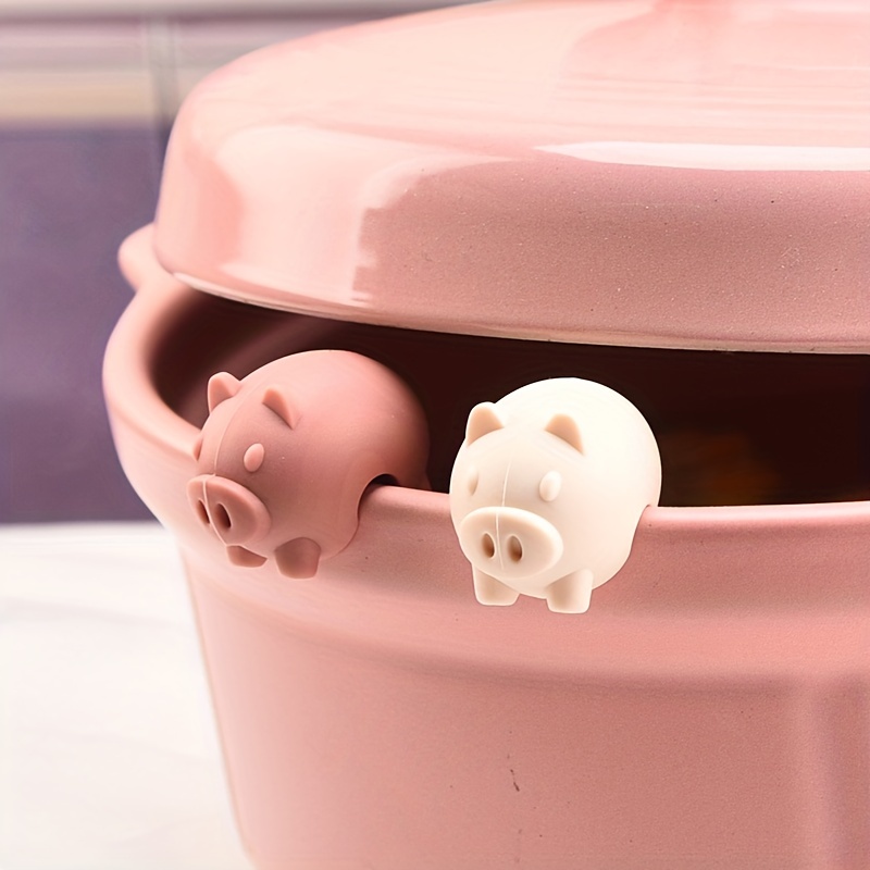 Kitchen Utensil Tool Ceramic Container Cute Pig Design 6” Tall