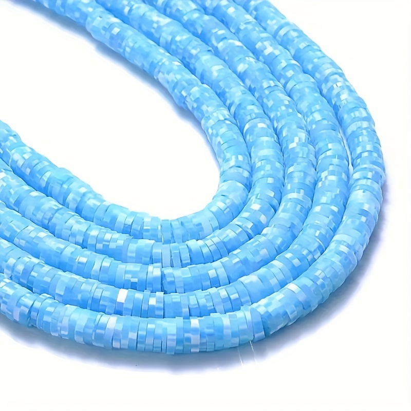 Colored Flat Clay Beads Polymer Colored Circular - Temu