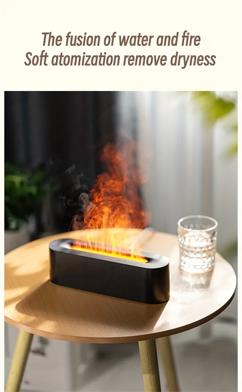 Shopos Flame Diffuser Neues Modell 7-Farben-Licht 2023 Upgrade  Luftbefeuchter Raumerfrischer mit Flammeneffekt Diffuser Humidifier Lufterfrischer  Wohnung für Duftöl und Aromaöle Schwarz : : Drogerie & Körperpflege