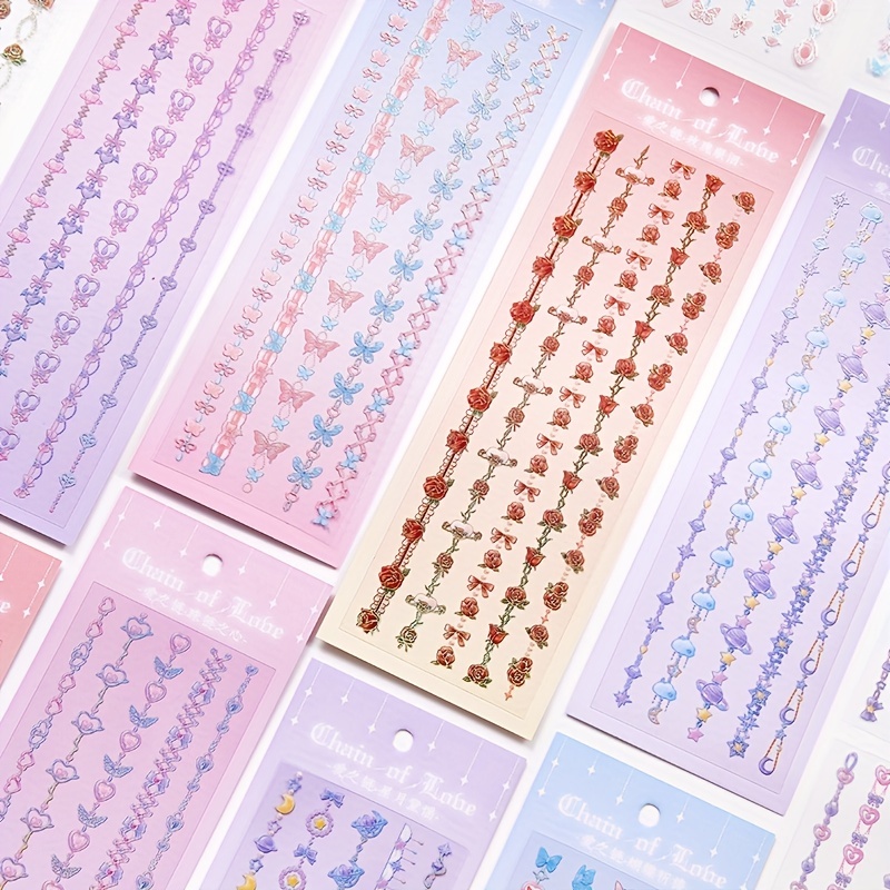 Korean Deco Stickers Set, DIY Colorful Glitter Self Adhesive  Stickers with Cute Animal Pattern, Kpop Potocard Korean Stickers, Cute Deco  Stickers for Scrapbook Card DIY Decor Craft Kids (Rabbit-16P)