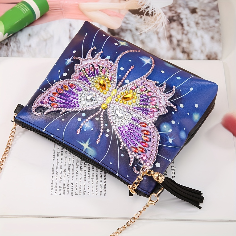 Diamond Painting Craft Art Clutch Purse Bag Kit Butterfly