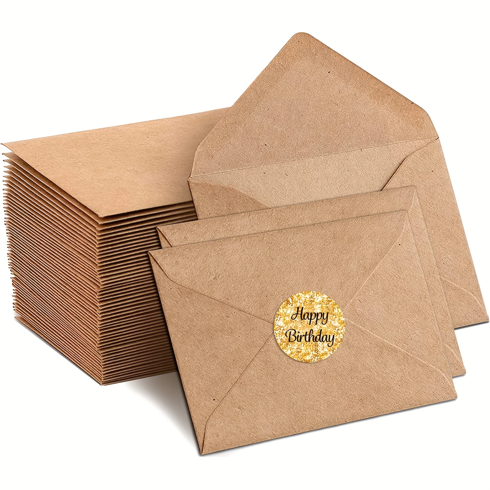 50 enveloppes d'invitation enveloppes d'invitation en kraft - Temu
