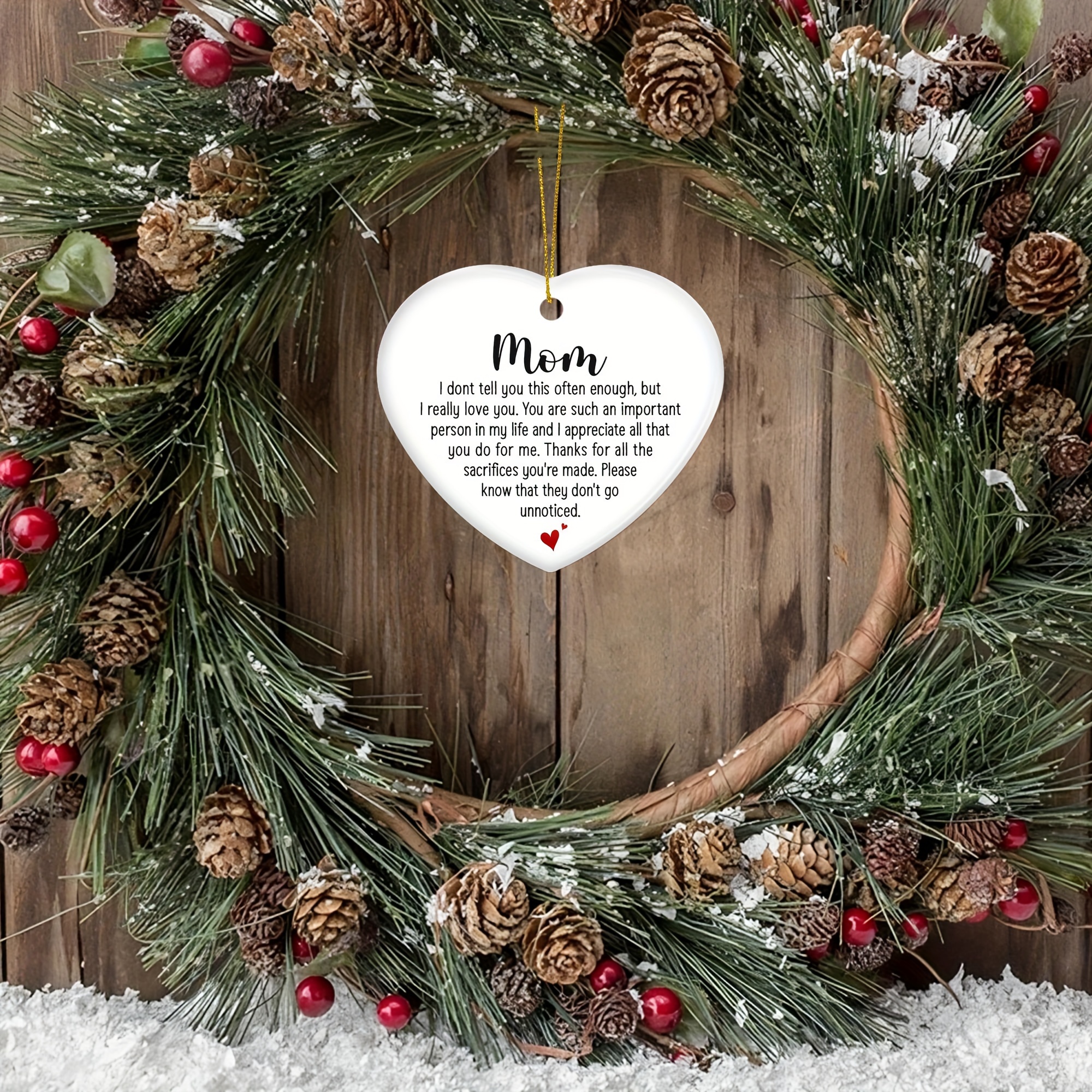 Christmas Tree Ornament Mother Son And Daughter Ornaments 1pc, For