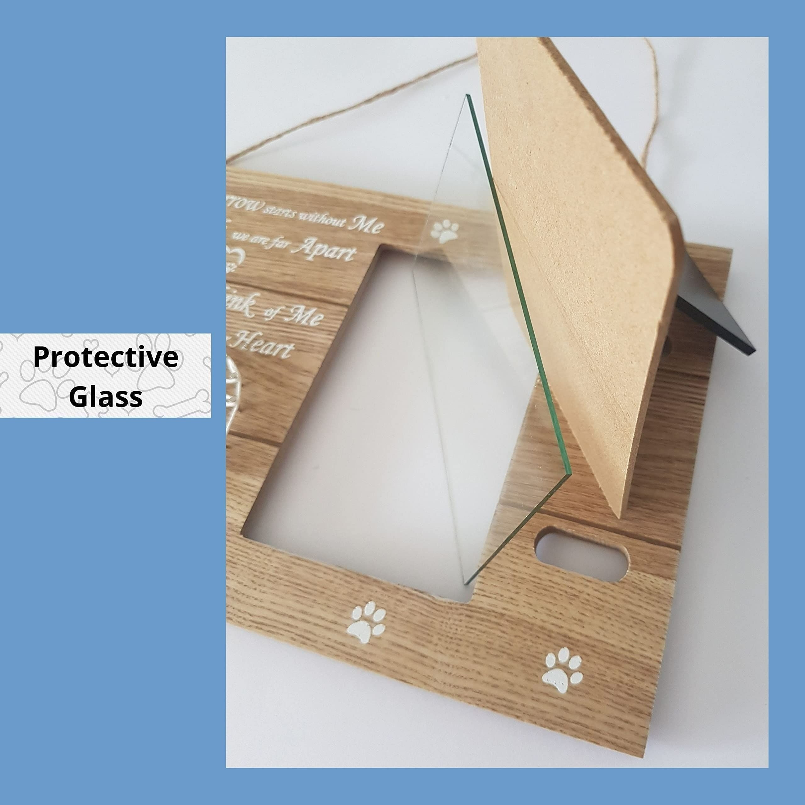 Furry Perfect Pet Memorial Frame with Collar