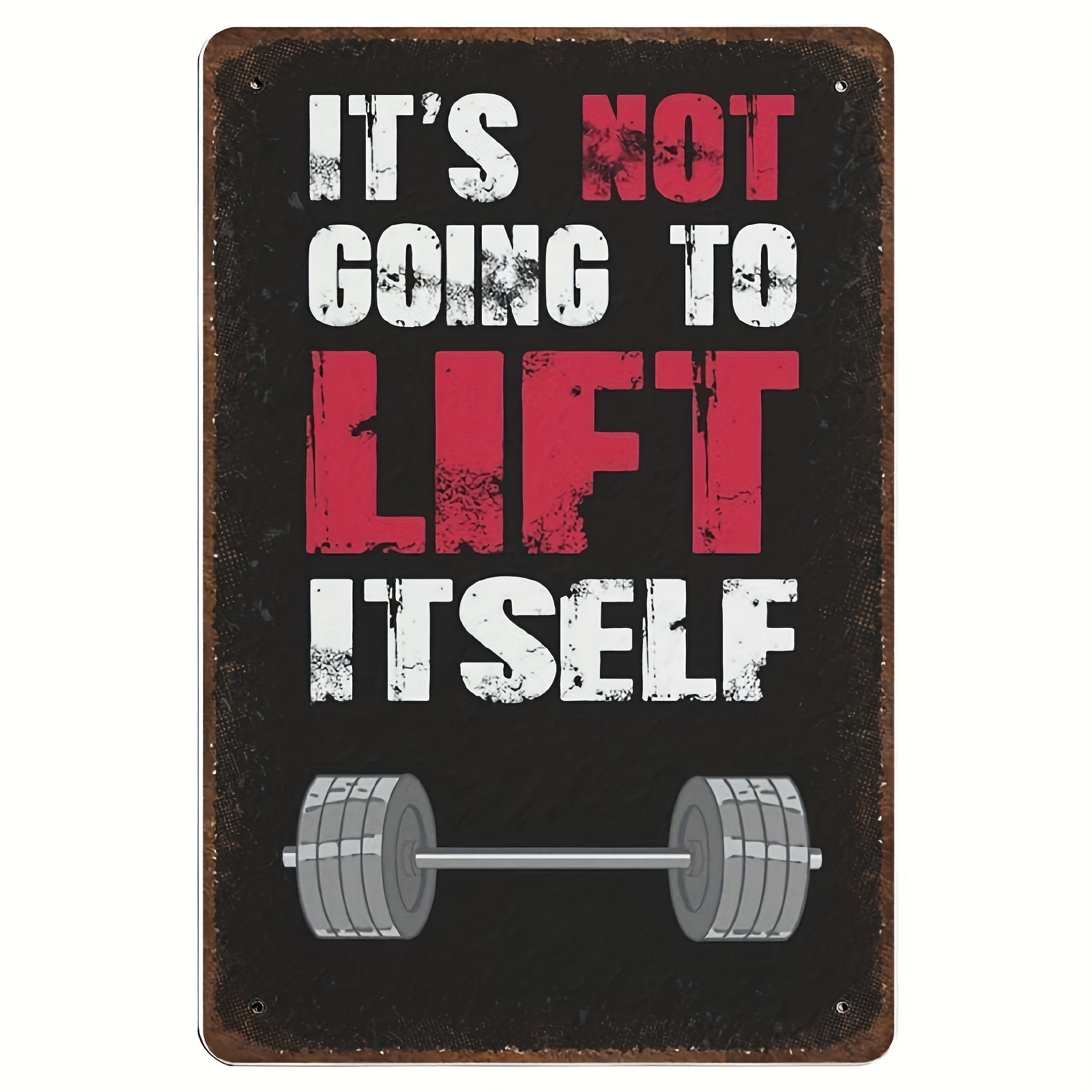 Gym Signs For Home Gym - Lift Heavy Sht - Metal Sign - Indoor