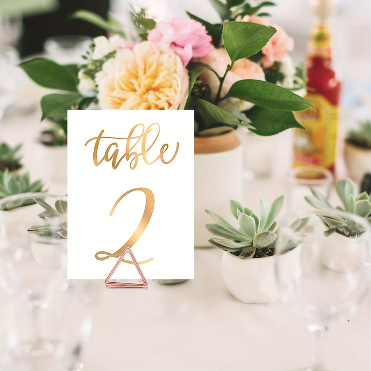 Metal Wedding Table Numbers