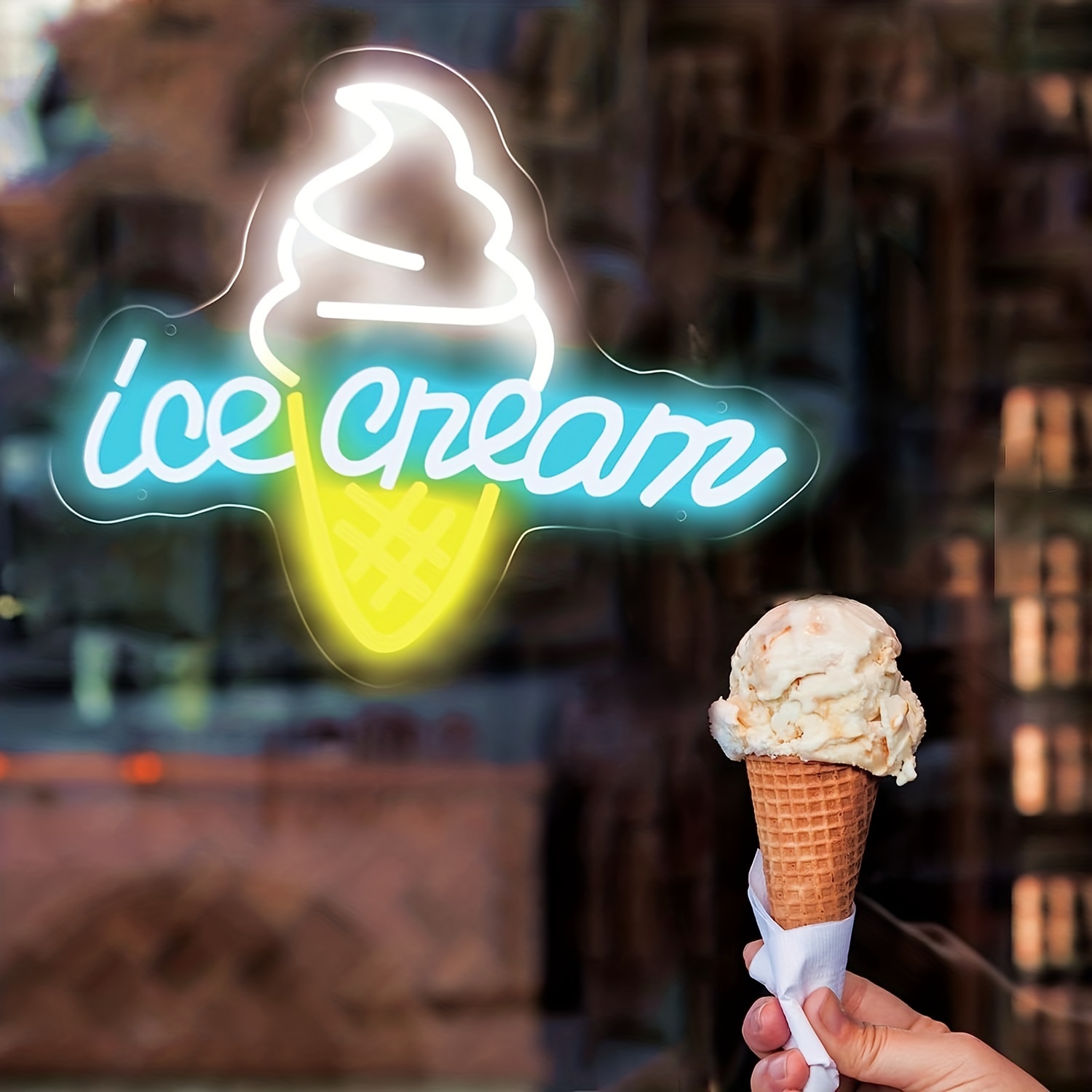 Buy Ice Cream Neon Sign Ice Cream Shop Sign Ice Cream Parlor