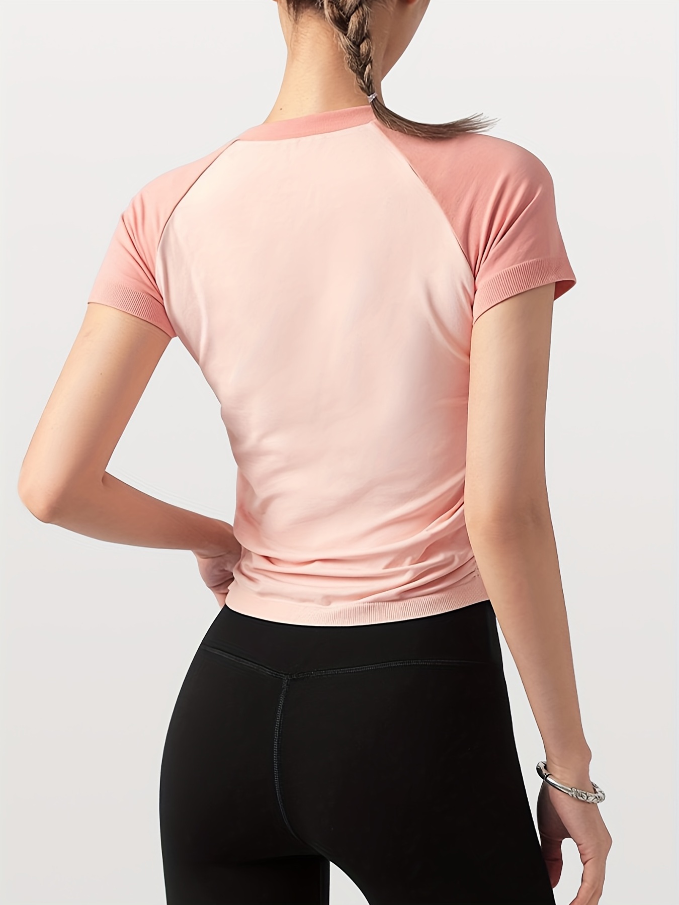 Quick Dry Yoga T shirt Women High Stretch Sports Top - Temu