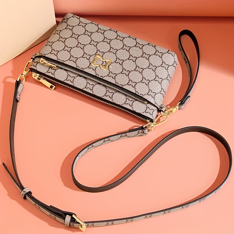 1 Crossbody Bag With Coin Purse, Geometric Pattern Square Bag, Trendy  Shoulder Bag For Women - Temu