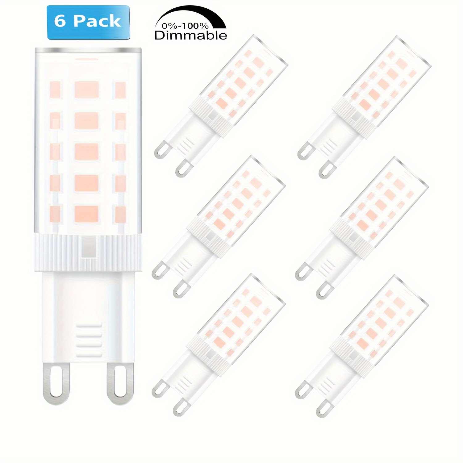 8x 2W (=20W) LED G9 Capsule 4000K Blanc Froid Ampoule Remplacement Lampe