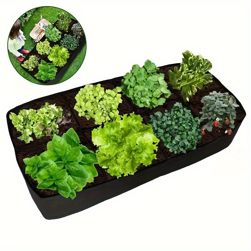 Felt Planting Grow Bag Garden Planting Pot For Vegetables Flower Tomato  Planting Container For Outdoor Large Grow Bags Garden Supplies - Temu