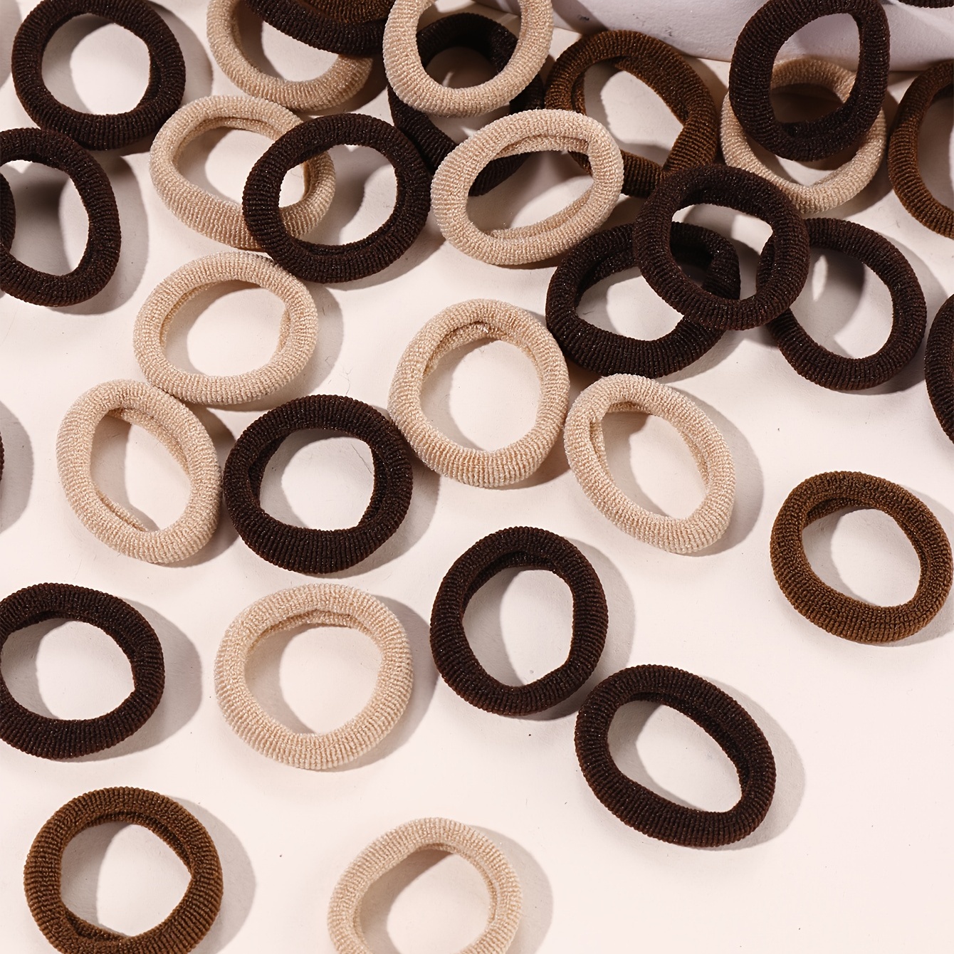 100pcs Hair Elastics Ties Thick Stretchy Rubber Band