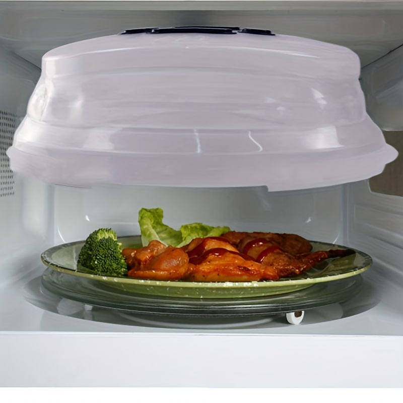 Clear Microwave Cover With Steam Vents - Anti-splatter Guard For Oven And  Microwave Cooking - Temu