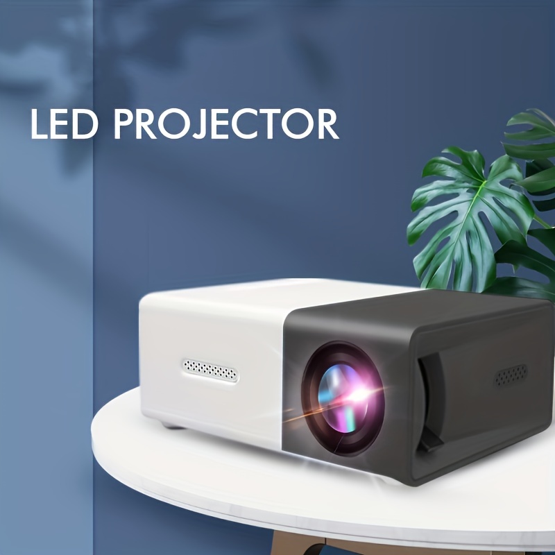 Proyector LED portátil para cine en casa, miniproyector