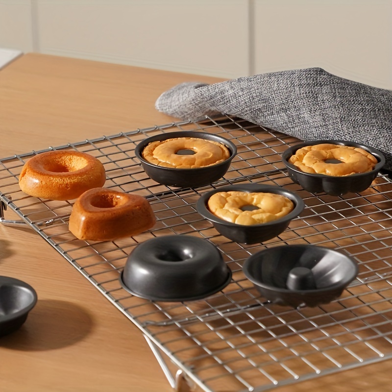 1pc Molde Donut Silicona 11.26''x7.01'' Molde 6 Cavidades - Temu