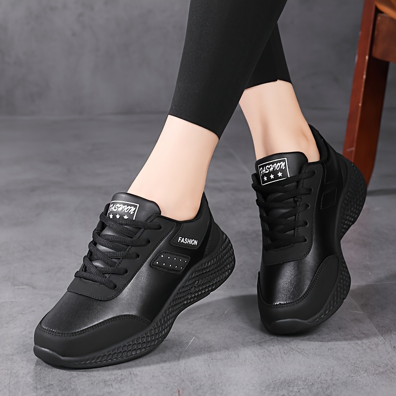 Zapatillas Deportivas Mujer Negras Casuales Deporte Zapatos Duraderos  Sneakers De Ligeras Y Transpirable Niñas Caminar Zapatos Para Correr  Cómodas