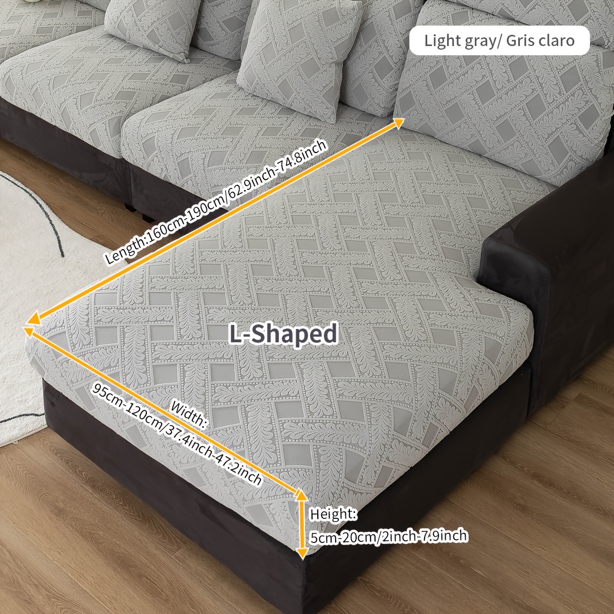 Polar Fleece Olive Branch Pattern Stretch Sofa Slipcover Temu New Zealand