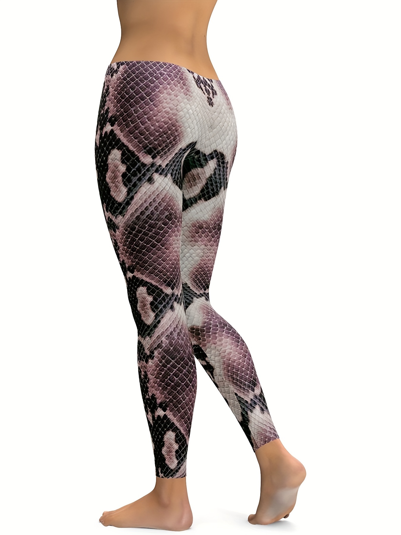 Crocodile Head Women's Yoga Pants High Waist Leggings with Pockets Gym  Workout Tights