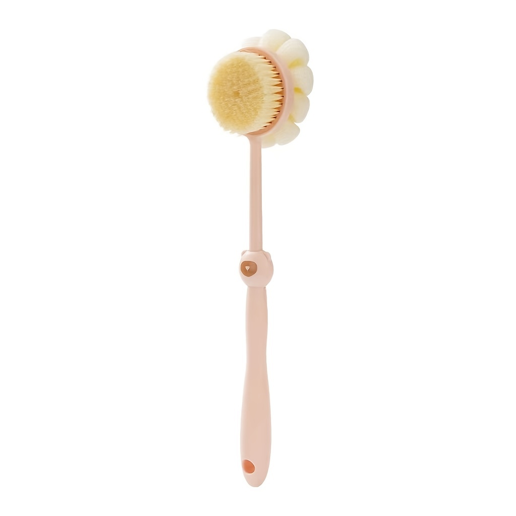2 In 1 Double-Sided Bath Brush Long Handle Rubbing Back Bath Brushes Dual  Purpose Body Brush Back Massage Shower Body Cleaning