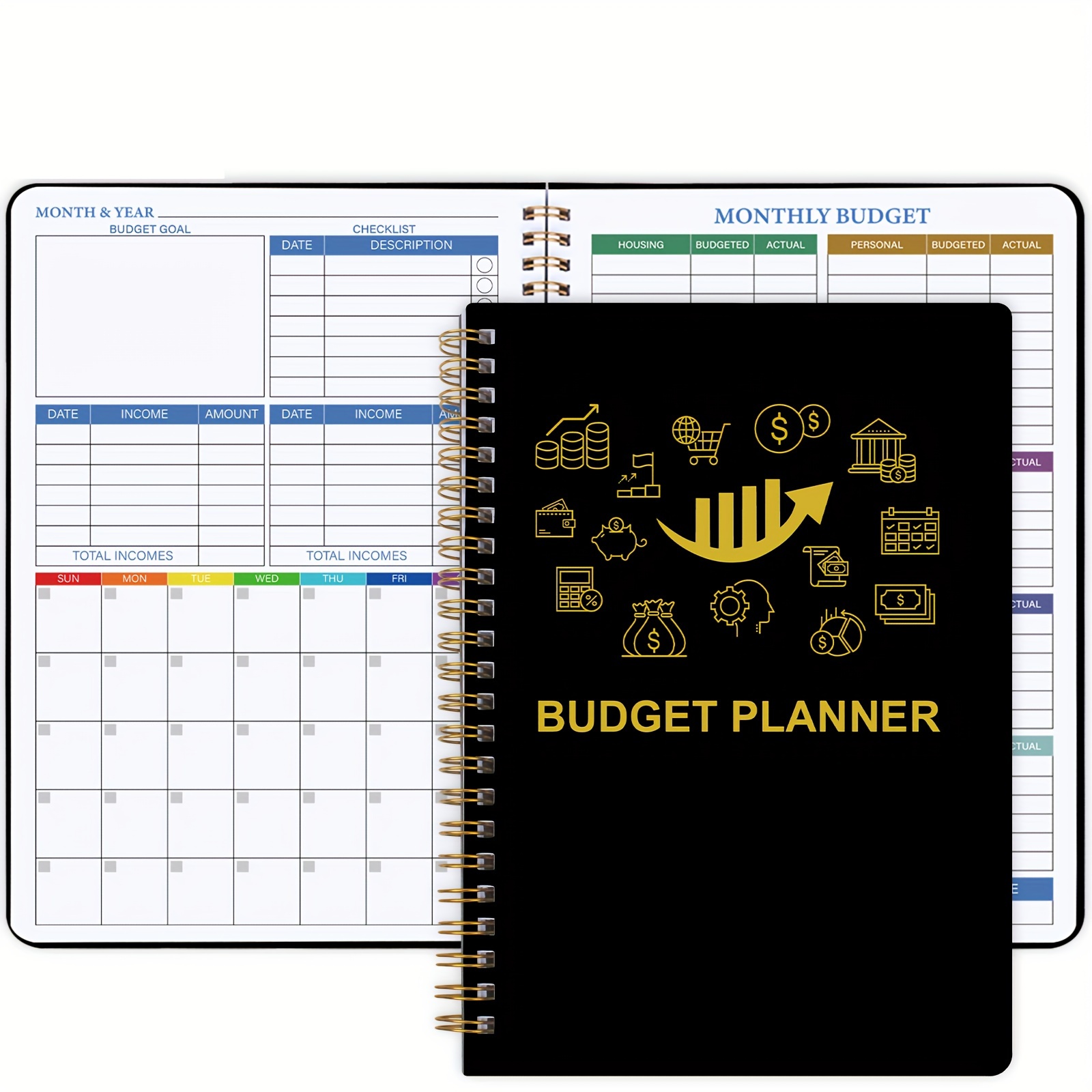 Monthly/weekly Budget Planner Notepad Undated Expense - Temu United Arab  Emirates