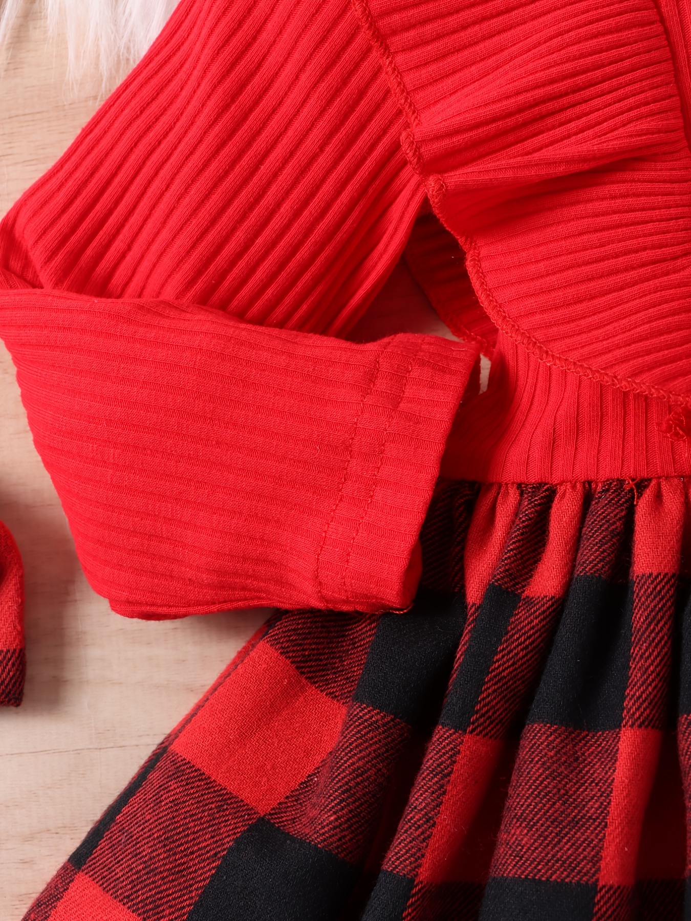 adorable dress ruffle detail cotton Temu Kuwait