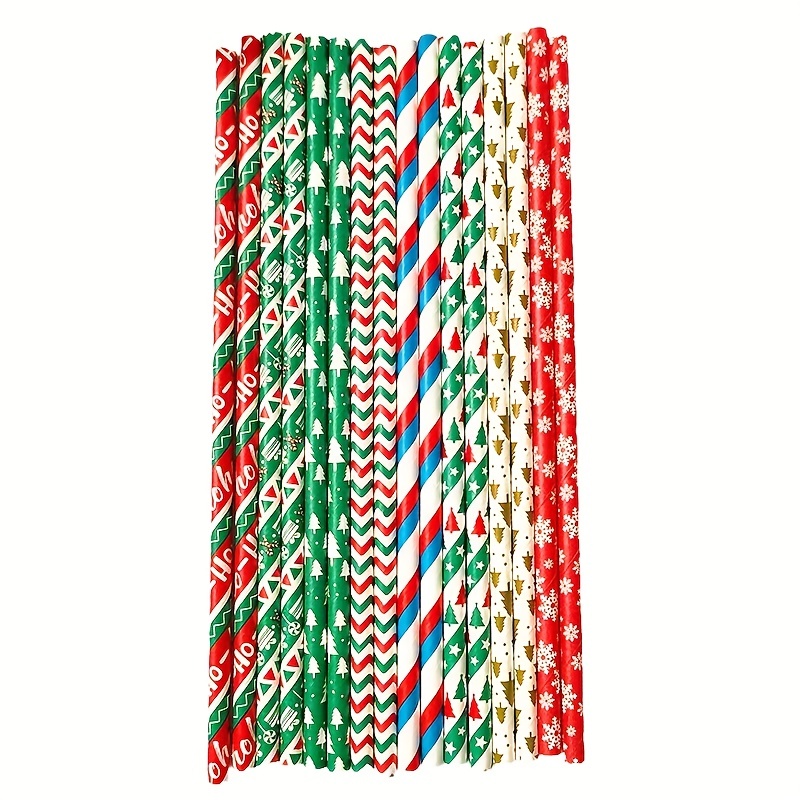 Christmas Dot Straws, Red & Green Holiday Straws (25 Pack) - Polka Dot  Straws, Holiday Party Supplies, Christmas Party Decorations