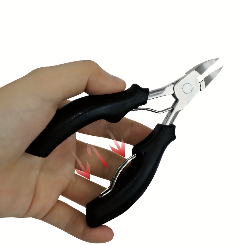 Ingrown Toenail Premium Stainless Steel Nail Clippers For Thick Nails Shave  And Curve Blades Wide Jaw Heavy Duty Anti-slip - Temu